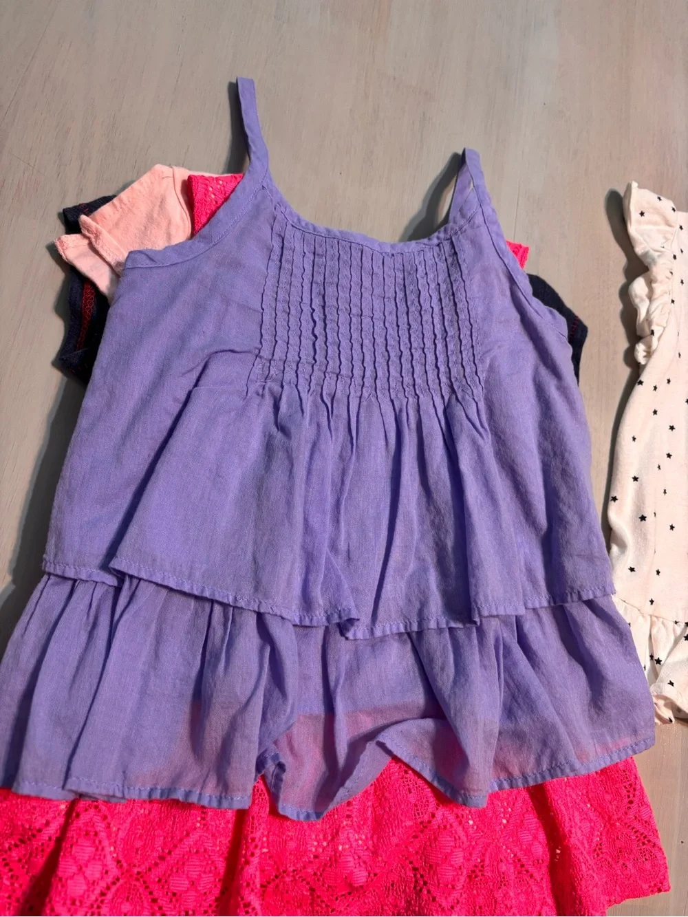 Kids Girls 3t Bundle Lot Set of 6 Tees Tank Tops